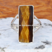 Tiger Eye Gemstone 925 Sterling Silver Ring Jewelry